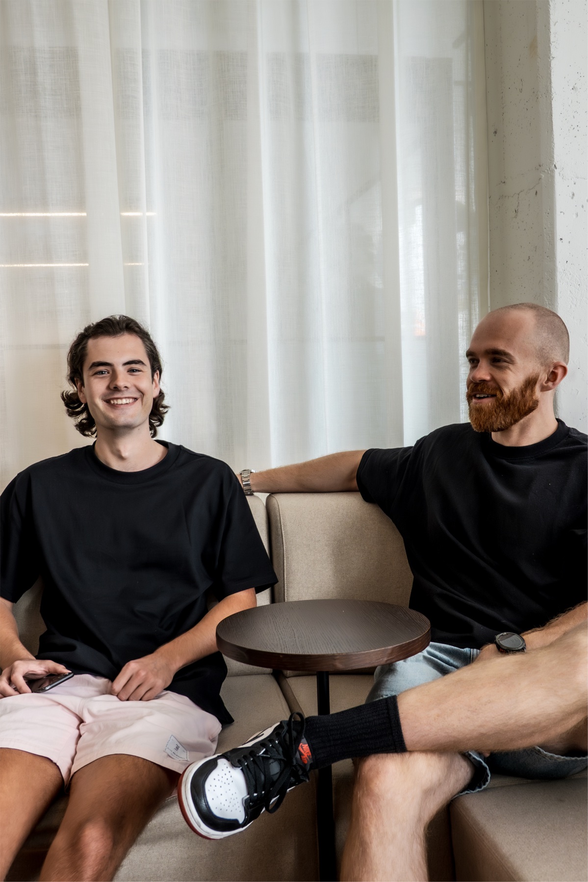 Sence team members working side by side